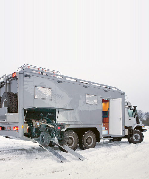 the mercedes-benz zestros 6x6 is a home on wheels