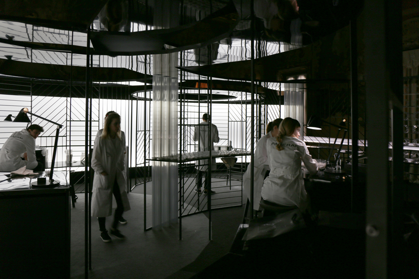 nendo's installation for panerai evidences the passing of time