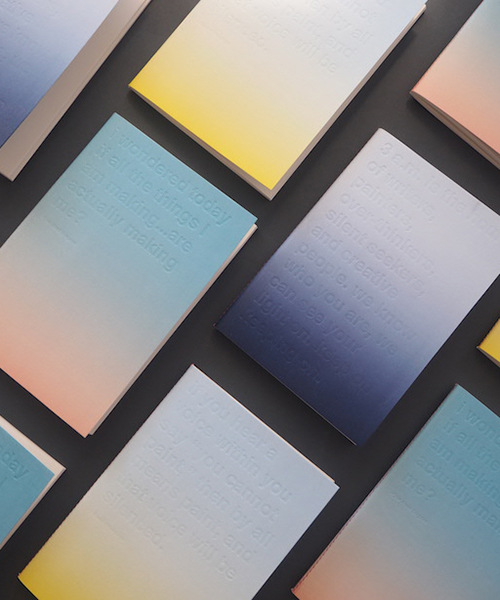 onedesignspace's notebooks capture time in three different colour gradients