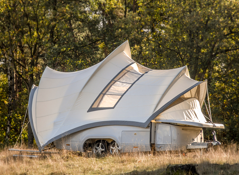 enthoven design associates' opera camper unfolds a sydney-inspired luxury mobile home