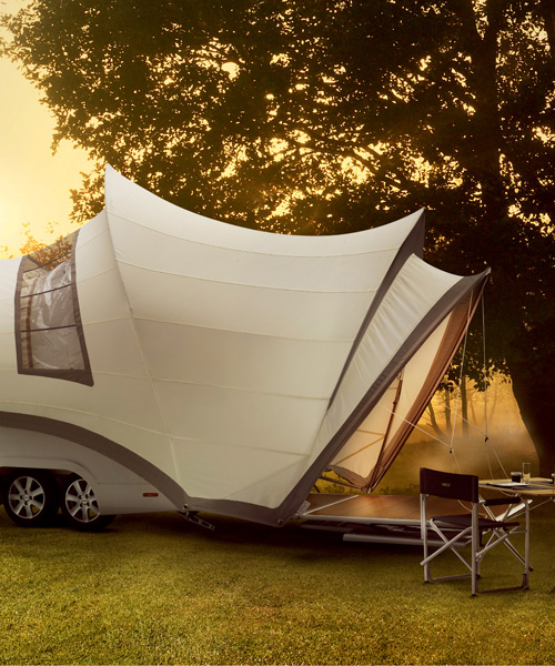 enthoven design associates' opera camper unfolds a sydney-inspired luxury mobile home