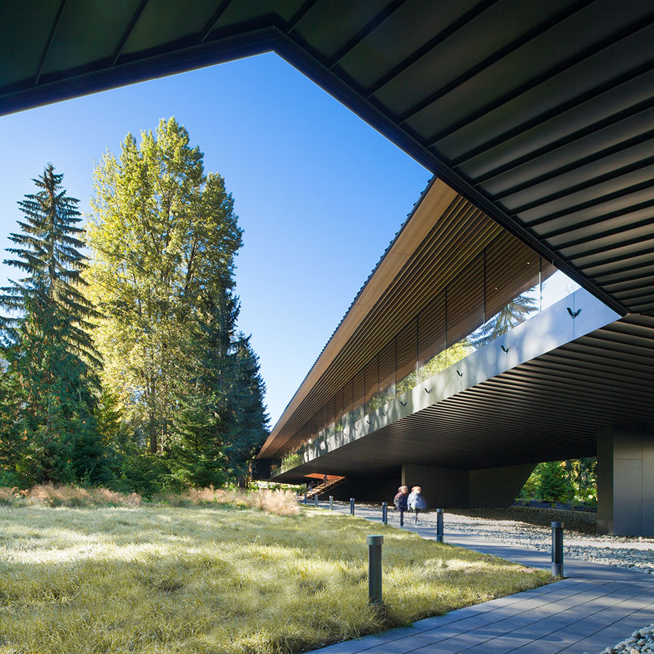 patkau architects elevates metal-clad audain art museum in whistler, canada