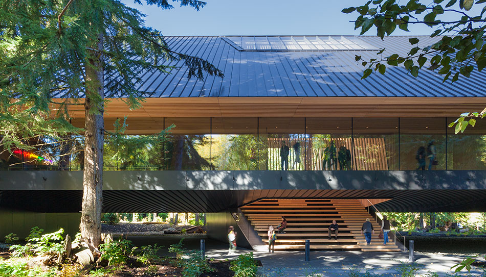 patkau architects elevates metal-clad audain art museum in whistler, canada
