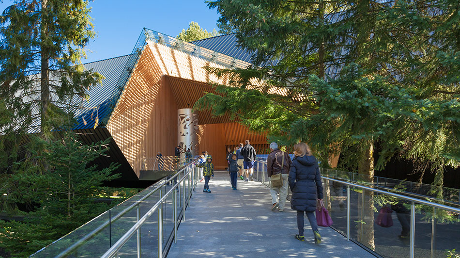 patkau architects elevates metal-clad audain art museum in whistler, canada