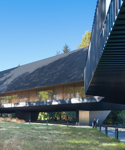 patkau architects elevates metal-clad audain art museum in whistler, canada