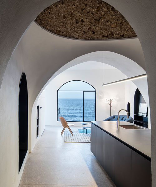pitsou kedem architects transforms old jaffa house into a 'modern cave' in israel