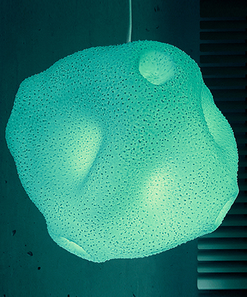 3D-printed pollen lamps by regine cavicchioli, roman jurt + michael kennedy