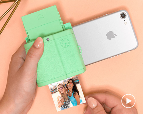 the prynt pocket transforms your iphone into a mini polaroid camera