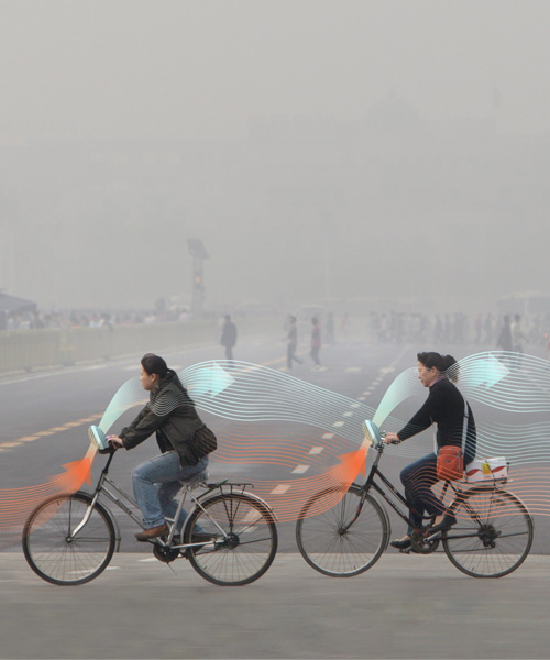 studio roosegaarde's smog free bicycles purify pollution as you pedal