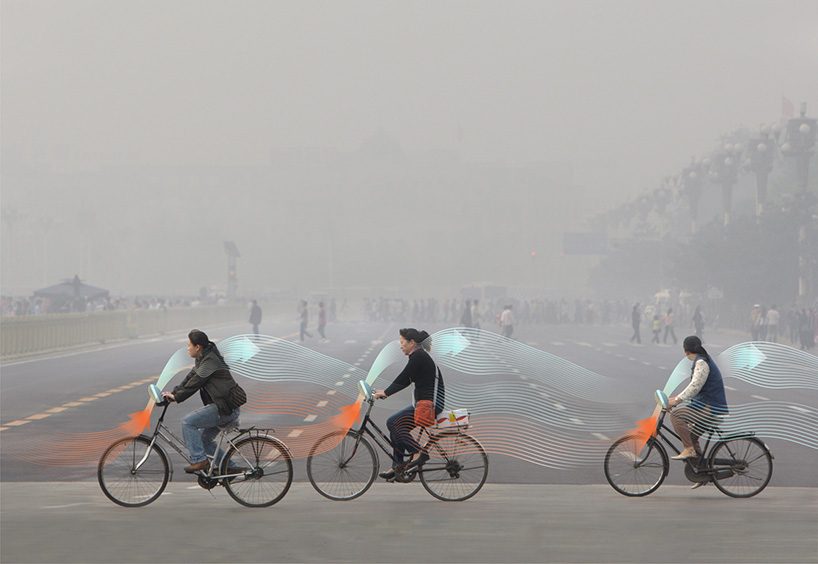 studio roosegaarde's smog free bicycles purify pollution as you pedal