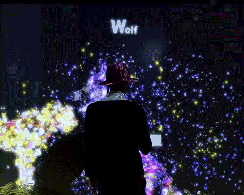 teamlab's digital office for DMM tokyo features 1 kilometer-long desk + interactive animals
