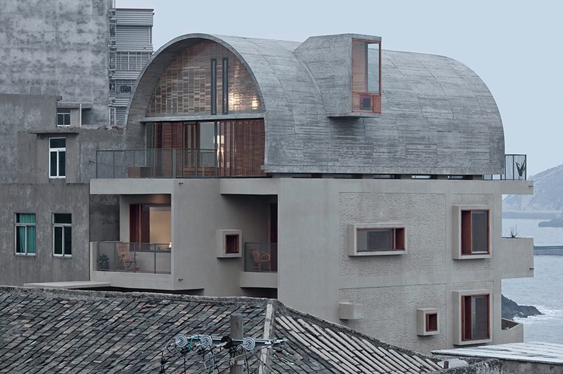 vector architects adds vaulted roof to captain's house in coastal china