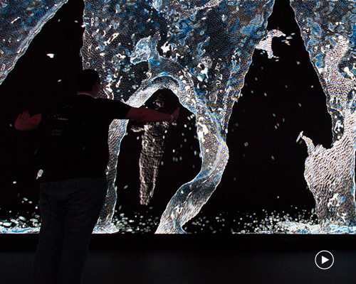 vincent houzé's mesmerizing ‘fluid structure’ is an immersive interactive installation