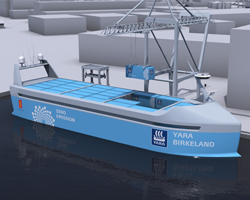 YARA X kongsberg's crewless ship set to sail norwegian waters in 2018