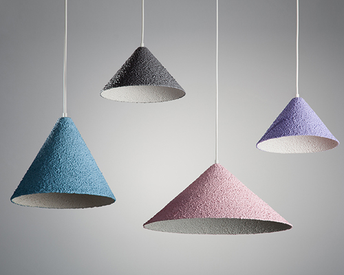 spritz hanging lamps by yuval tzur embody an earthy texture