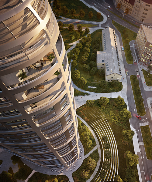 zaha hadid architects unveils sky park masterplan for bratislava