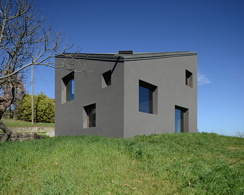 35a studio's house R evokes singularity in a small village of northern italy