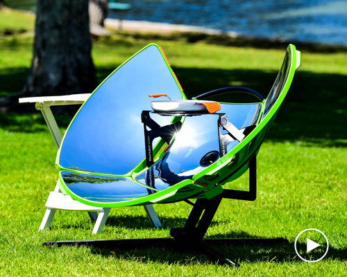 solsource sport is like a portable satellite dish that cooks under the sun