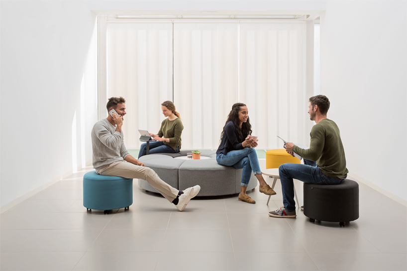 ACTIU bend modular soft seating adapts for work spaces and needs