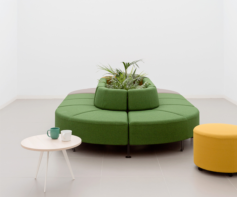 ACTIU bend modular soft seating adapts for work spaces and needs