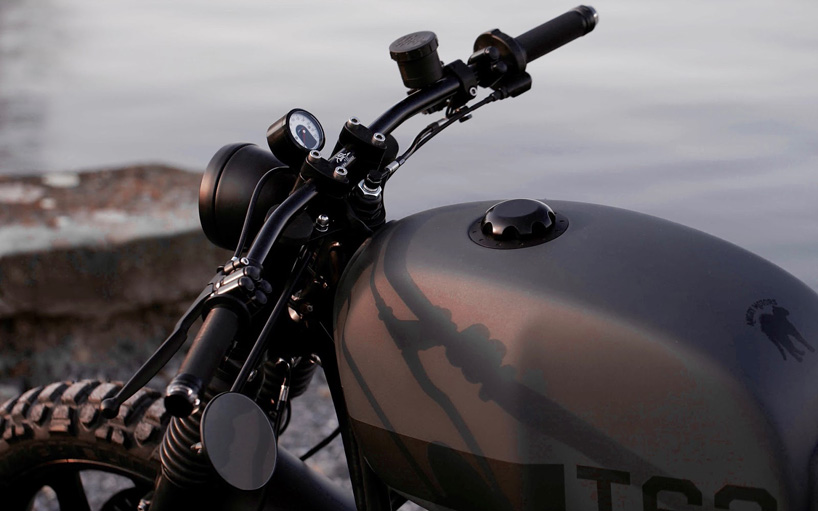 the BMW R80 T63 by angry motors is a total black cafe racer