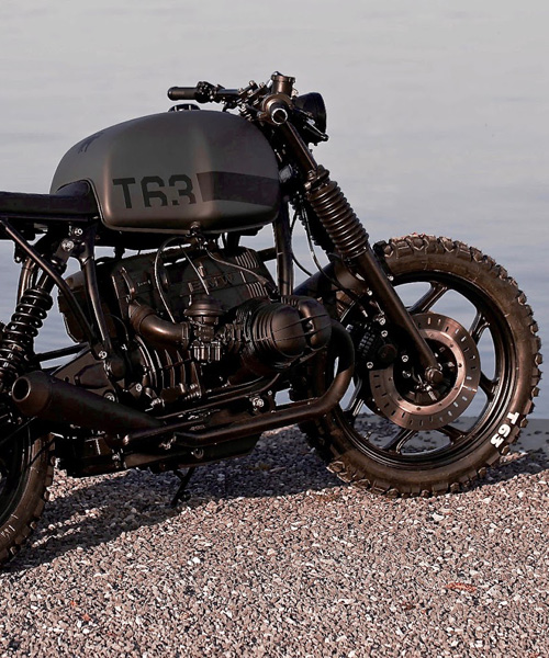 the BMW R80 T63 by angry motors is a total black cafe racer