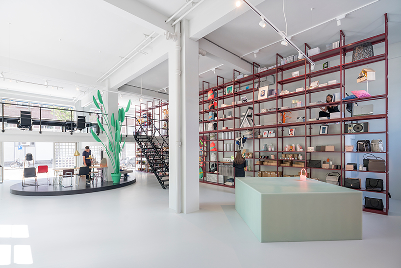 MVRDV designs groos concept store with full height shelving in rotterdam