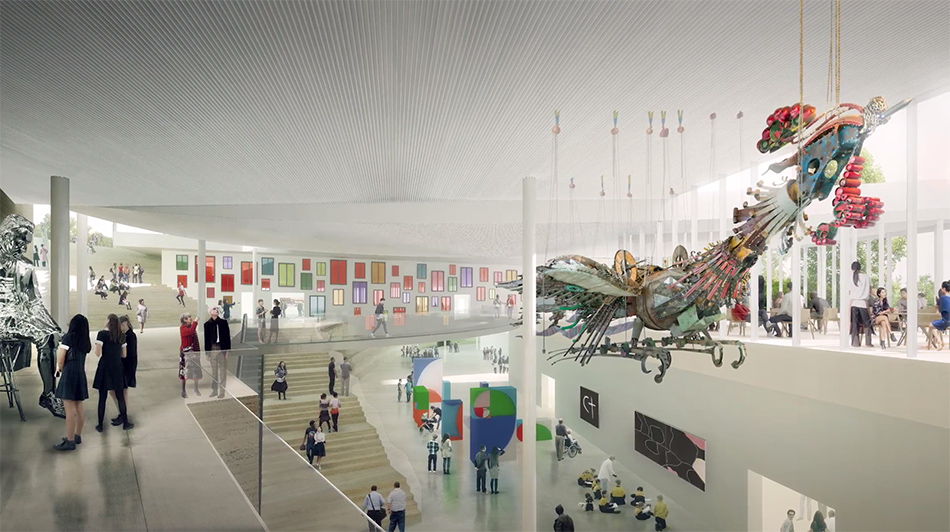 SANAA reveals new images of 'sydney modern project' as government backs expansion plans