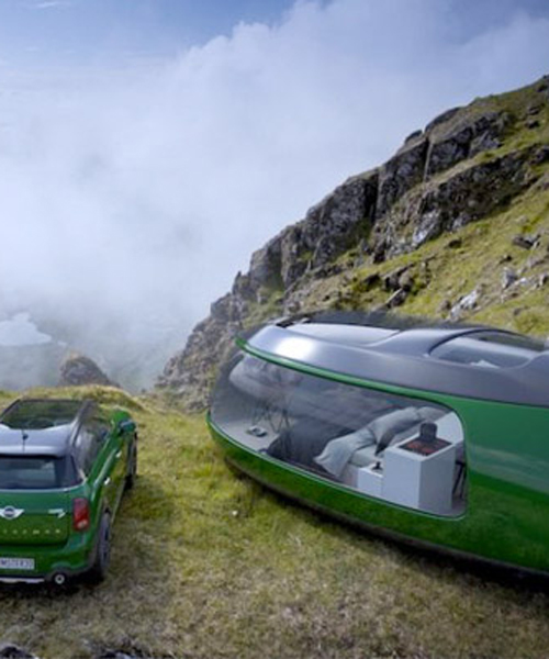luxury camping pod concept influenced by THE NEW MINI COUNTRYMAN F60