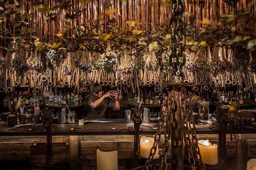 10,000 butterflies flutter over enchanting underground bar by ashley sutton