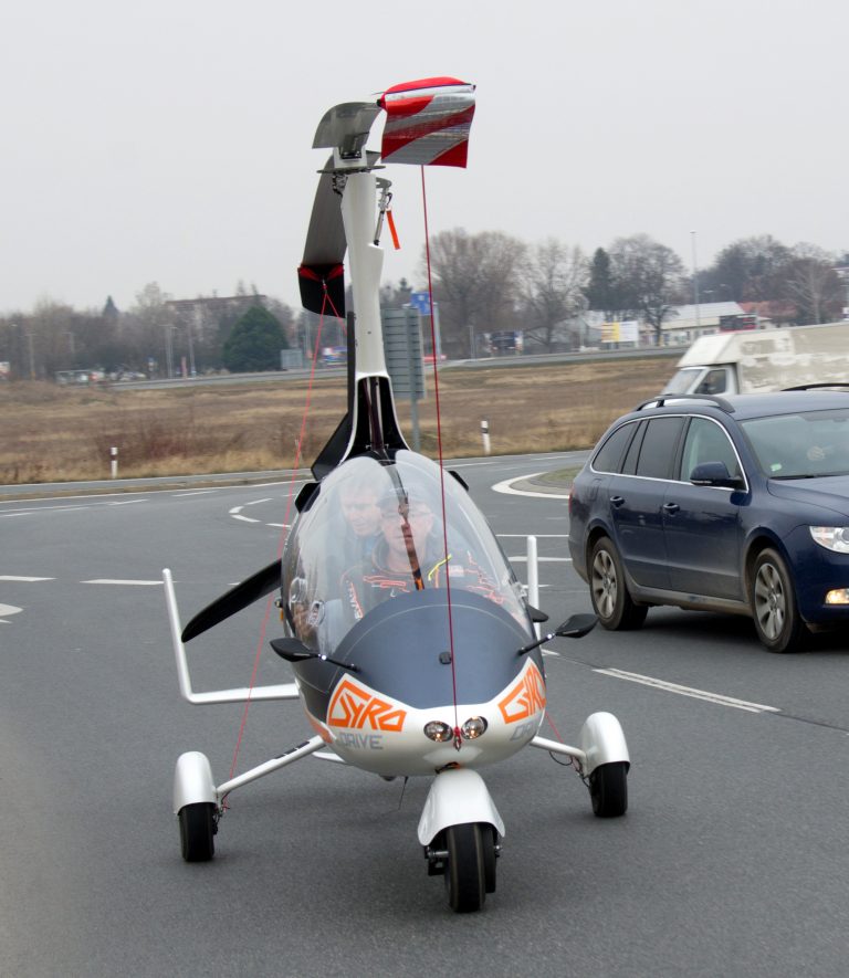 nirvana autogyro's gyrodrive world’s first street legal flying car