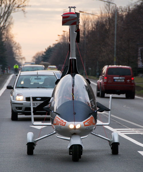 nirvana autogyro's gyrodrive becomes world’s first street legal flying car