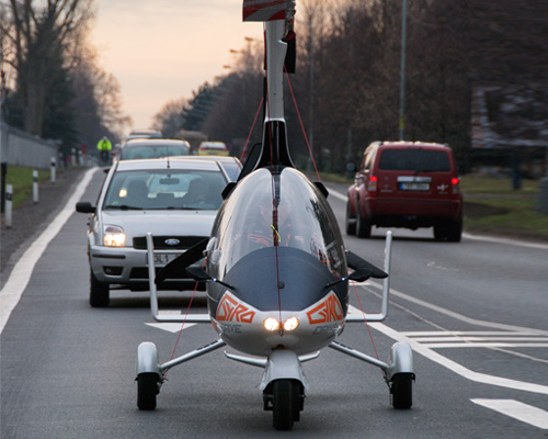 nirvana autogyro's gyrodrive becomes world’s first street legal flying car