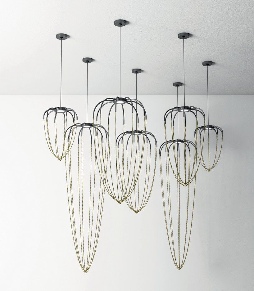 axolight alysoid forms hanging collection of jewelry-like lamps