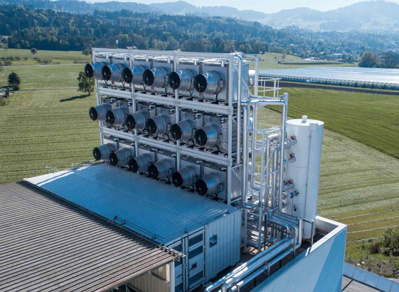 climeworks' air-capturing plant takes CO2 from the atmosphere and feeds it to vegetables