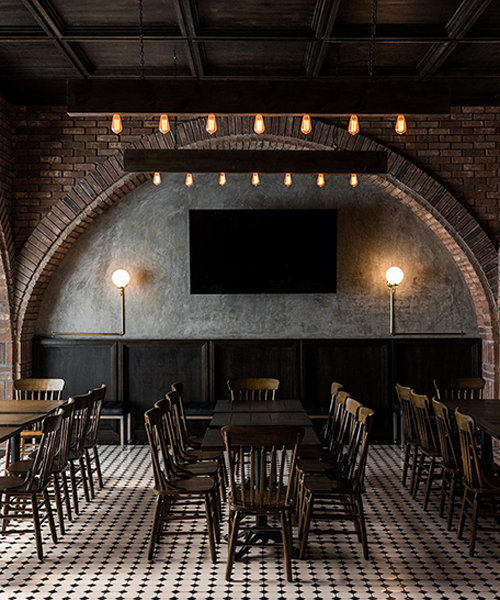 historic salon sociedad transformed into rustic resto-bar in monterrey