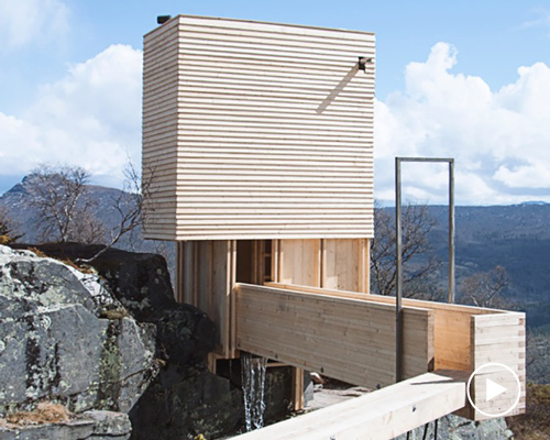 eldmølla sauna by NTNU students has a footprint of just five square meters