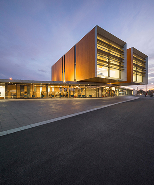 FJMT completes frank bartlett memorial library and moe service centre in australia