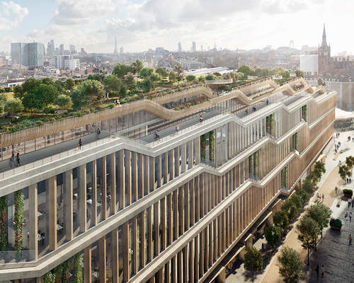 google submits plans for london HQ designed by heatherwick studio + bjarke ingels group