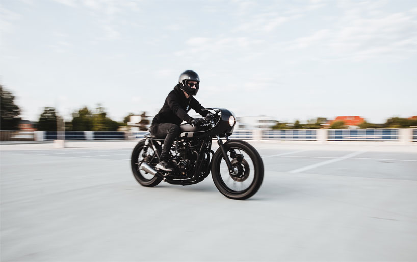 hookie black mamba urban caferacer motorcycle injects venom inside