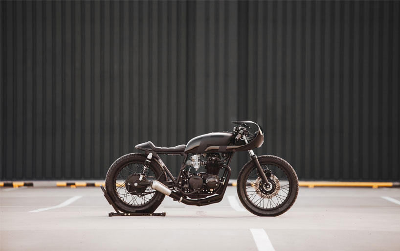 hookie black mamba urban caferacer motorcycle injects venom inside