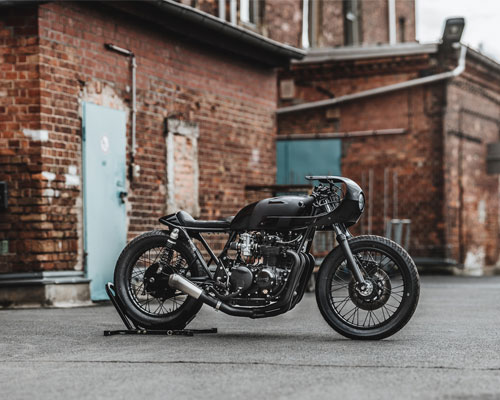 hookie black mamba urban caferacer motorcycle injects venom inside