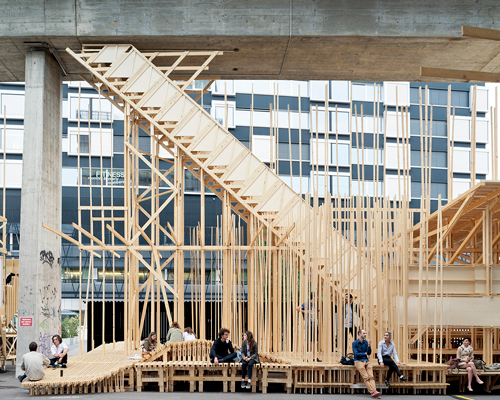 ALICE collaboratively builds a public architectural forum in zurich in less than 10 days