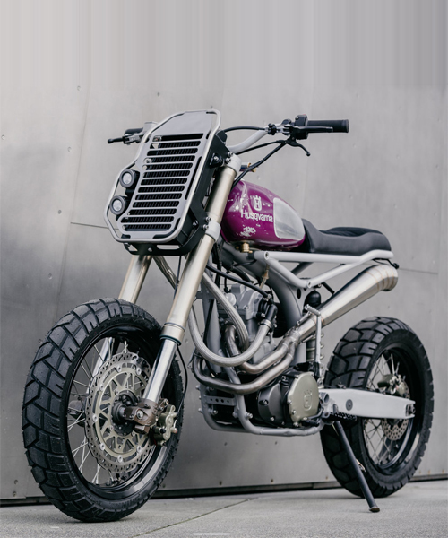 the husqvarna TE570 custom motorcycle by motomucci