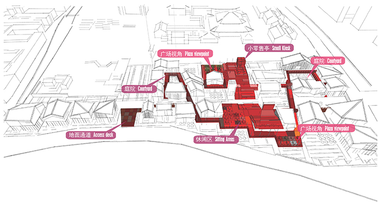100architects reactivate the west gate area of jiadin with multifunctional platform