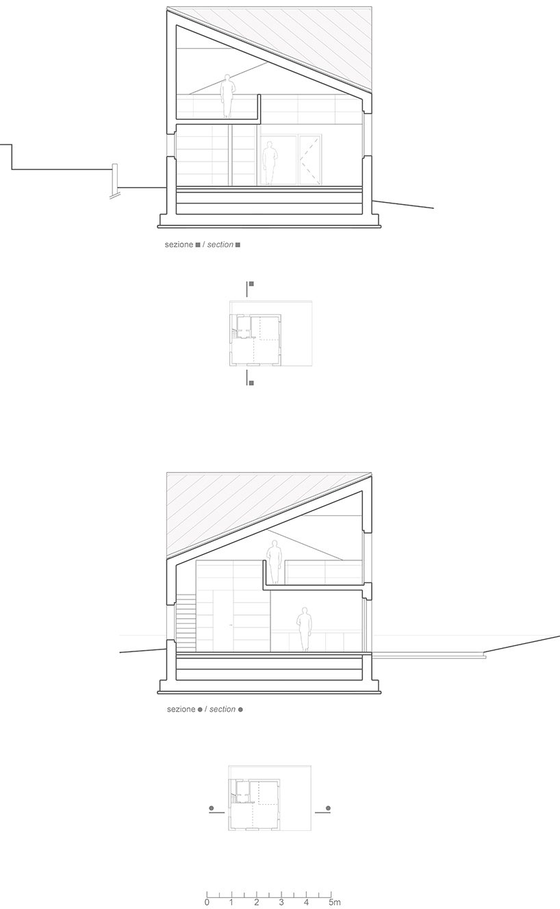 35a studio's house R evokes singularity in a small village of northern italy