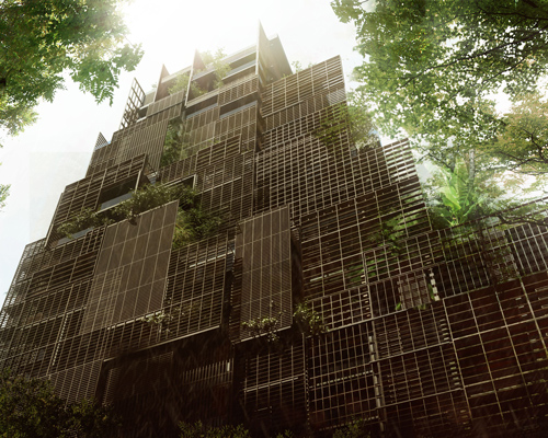 jean nouvel plans to populate são paulo's rosewood tower with trees and lush greenery