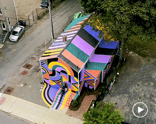 jessie + katey turn an unused boston building into a vibrant art landmark