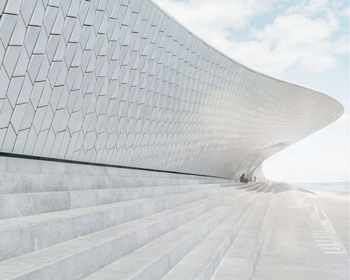 joel filipe explores geometric surfaces of the MAAT museum in lisbon