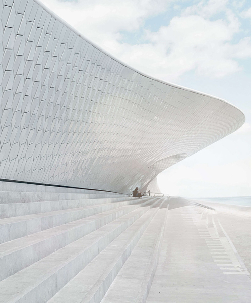 joel filipe explores geometric surfaces of the MAAT museum in lisbon